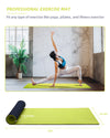 COOLMOON 1/4 Inch Extra Thick Yoga Mat Double-Sided Non Slip,Yoga Mat For Women and Men,Fitness Mats With Carrying Strap,Eco Friendly TPE Yoga Mat , Pilates And Exercises Mat