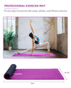 COOLMOON 1/4 Inch Extra Thick Yoga Mat Double-Sided Non Slip,Yoga Mat For Women and Men,Fitness Mats With Carrying Strap,Eco Friendly TPE Yoga Mat , Pilates And Exercises Mat