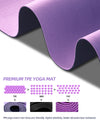 COOLMOON 1/4 Inch Extra Thick Yoga Mat Double-Sided Non Slip,Yoga Mat For Women and Men,Fitness Mats With Carrying Strap,Eco Friendly TPE Yoga Mat , Pilates And Exercises Mat